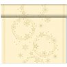 CHEMIN DE TABLE EFFET TISSU STAR CREME 24 METRES