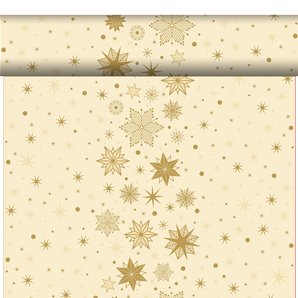 CHEMIN DE TABLE DUNICEL STARGAZING CREME - 24 METRES