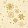 SERVIETTES PAPIER STARGAZING CREME 33X33CM - PAQUET DE 50