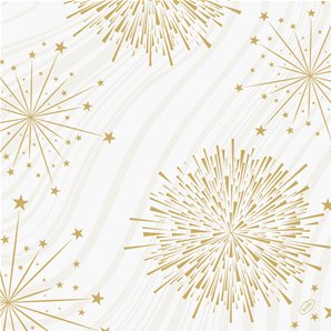 SERVIETTES DUNISOFT SPARKLY BLANC - PAQUET DE 60