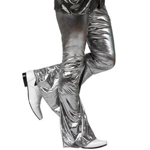 PANTALON DISCO ARGENT TAILLE XL