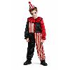 Costume Clown Horreur Rouge Et Noir Enfant 140 Cm