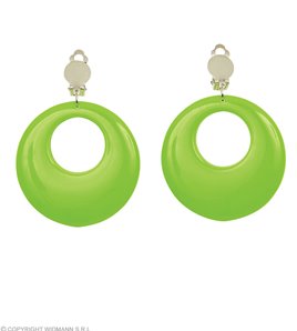 BOUCLES D'OREILLES FLUO VERT