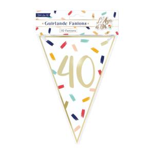 Guirlande 40 Ans - 3 Mètres