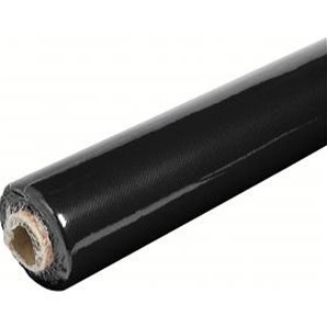NAPPE EFFET TISSU AIRLAID NOIR 15 X 1,20 METRES